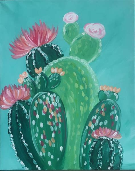 Kaktus Cactus Painting Cactus Art Art Painting