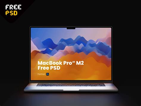 MacBook Front View Mockup Free PSD - PrimePSD