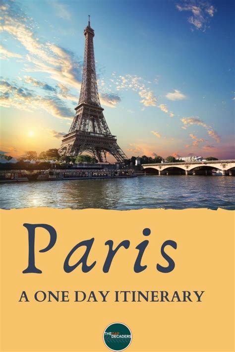 One Day Paris Itinerary Map Guide And Tips The Gap Decaders