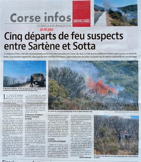 Aull Ne Et Monacia D Aull Ne Villages De La Corse Du Sud Presse