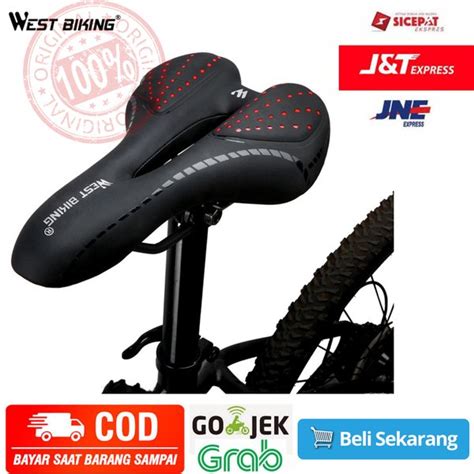 Jual West Biking Jok Sadel Sepeda Saddle Silicone Gel Cushion PU Di