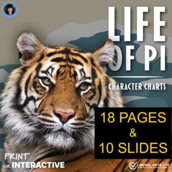 LIFE OF PI | LIFE OF PI lovely character charts, print, Digital, Hero's Journey