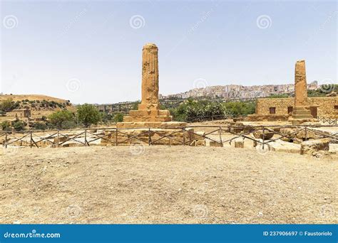 Panoramic Sights Of The Temple Of Vulcan Tempio Di Vulcano In Valley Of