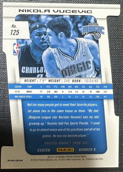 代購代標第一品牌樂淘letao13 14 Panini Prizm Nikola Vucevic 199