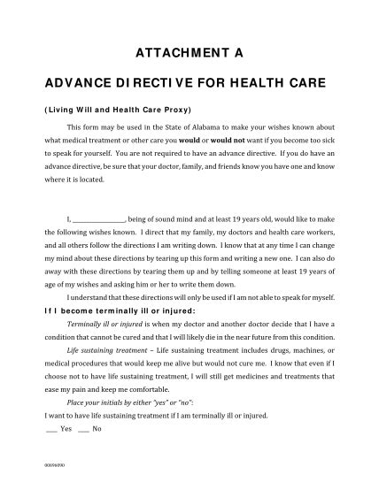 Difference Between Advance Directive And Living Will Free To Edit