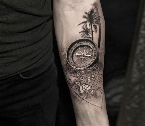 Photo Compass And Map Tattoo By Niki Norberg Photo Map