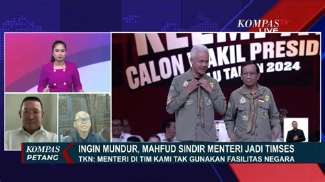 Respons Tkn Prabowo Gibran Soal Mahfud Tunggu Momentum Mundur Dan