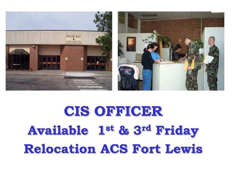 PPT - I CORPS & FORT LEWIS Army Community Service Bldg 2140 Waller Hall ...