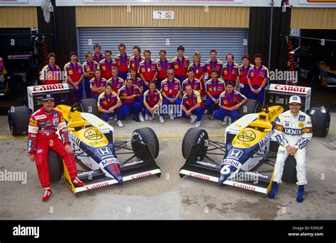 Nigel Mansell And Nelson Piquet With Williams Honda Team 1987 Stock