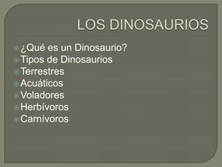 Los Dinosaurios Ppt