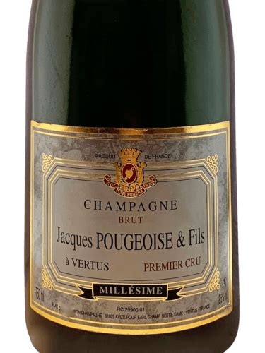 Jacques Pougeoise Fils Blanc de Blancs Millésimé Vertus Brut