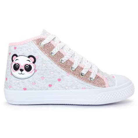 T Nis Feminino Infantil Botinha Personagem Panda Glitter Menina Ref