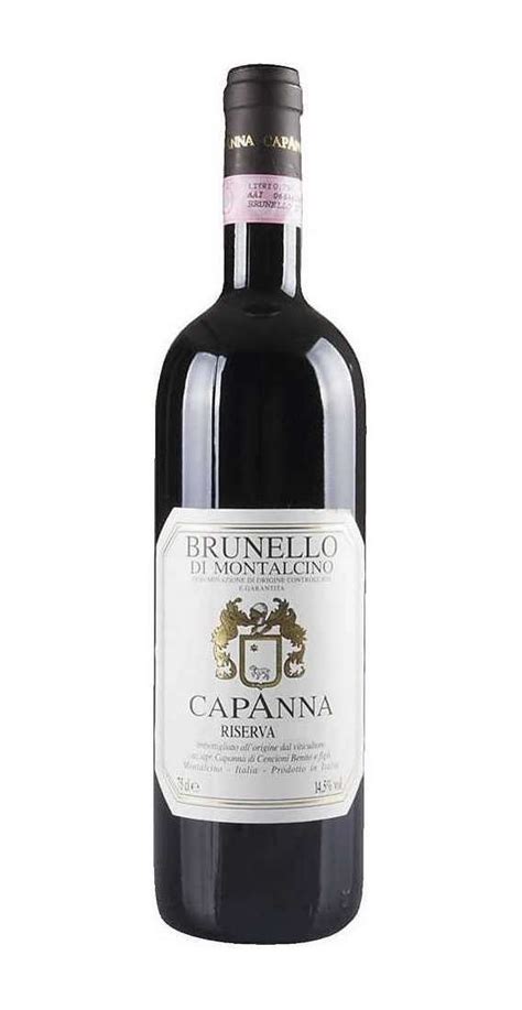 Brunello Di Montalcino Riserva DOCG 2013 Toscana Italia Capanna