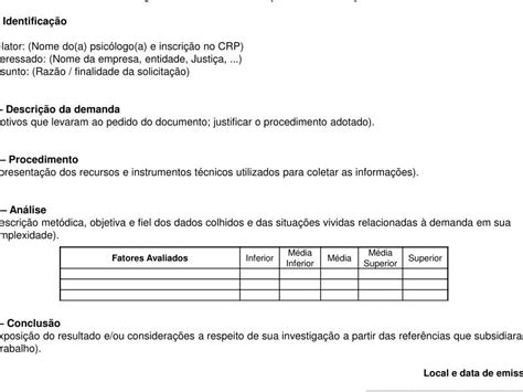 Exemplo de relatório psicológico guia completo e modelos práticos