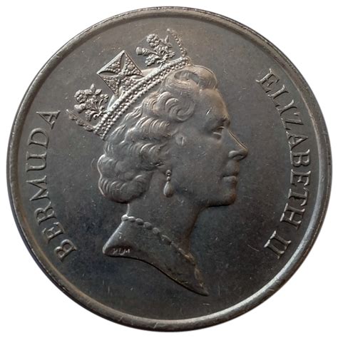 50 Cents Elizabeth II 3rd Portrait Bermudas Numista