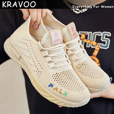 KRAVOO Zapatillas Deportivas De Malla Para Mujer Zapatos Deportivos