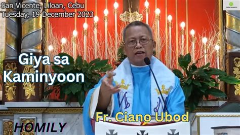 Fr Ciano Ubod Homily Unsay Timailhan Nga Kabubut On Sa Ginoo Ang