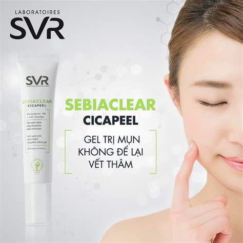 Gel Chấm Mụn Làm Giảm Mụn Viêm Sưng Svr Sebiaclear Cicapeel 15mlgel