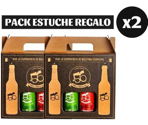 2x Estuche Regalo Cerveza Artesanal 56 Variedades 4 X 330cc Cuotas