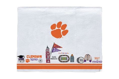 Clemson Symbols Tea Towel – clemsonframeshop
