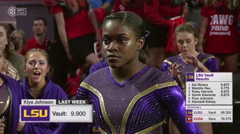 Kiya Johnson Vault Lsu Georgia Youtube