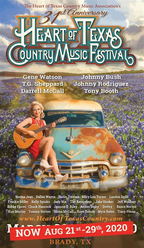 Heart Of Texas Country Music Festival Dates Kally Marinna