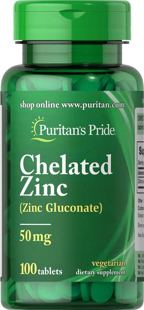 Amazon Nature S Truth Chelated Zinc Mg Tablets Essential