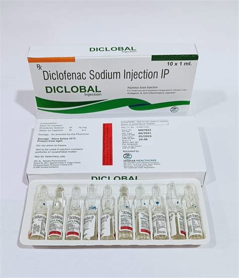 Mg Diclofenac Sodium Injection Ml At Box In Chandigarh Id