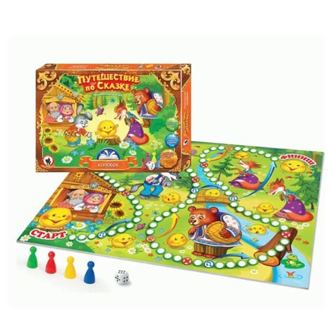 Настольная игра "Путешествие по сказке: Колобок", Русский Стиль - Игробус
