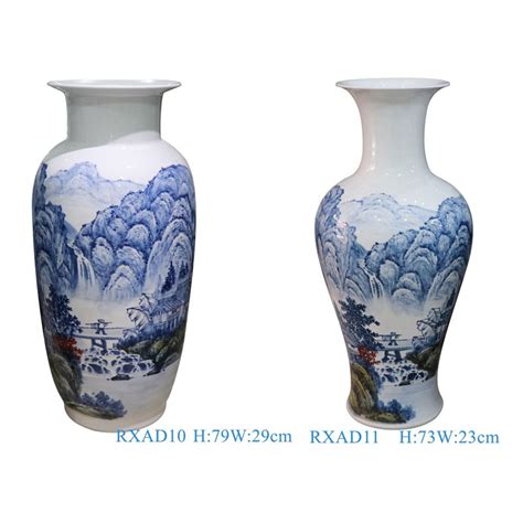 RXAD10 11 31inch 2 5feet Jingdezhen High Quality Hand Painted Landscape