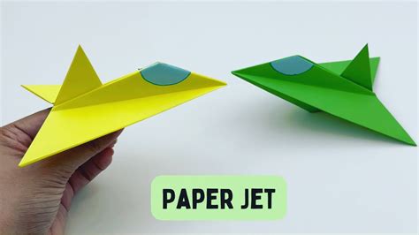 How To Make Easy Paper Jet Airplane For Kids Craft Ideas Paper