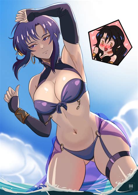 Rule 34 2girls Absurdres Alternate Costume Arm Up Armpits Ass Visible Through Thighs Bandeau