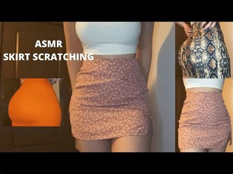 ASMR SKIRT SCRATCHING AND FABRIC SOUNDS