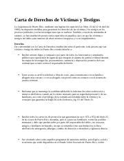 Carta de Derechos de Víctimas y Testigos 1 docx Carta de Derechos de