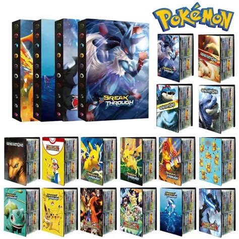 Álbum Oficial Pasta Porta cartas Pokémon brilhante 3D capacidade 240