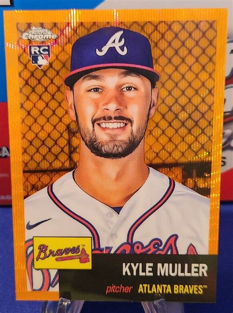 Kyle Muller Topps Chrome Platinum Orange Wave Refractor Rc Rookie