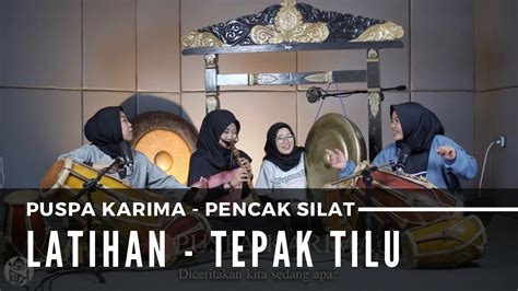 Puspa Karima Latihan Pencak Silat Tepak Tilu Live Youtube