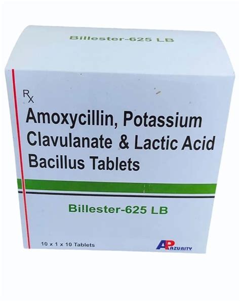 Amoxicillin Potassium Clavulanate Lactic Acid Bacillus Tablets At Rs