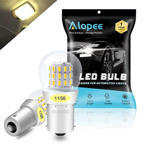 ALOPEE 2 Pack 1156 BA15S 1141 1003 7506 1073 Extremely Bright Warm