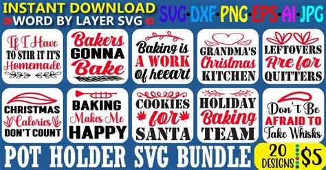 Pot Holder SVG Bundle Bundle · Creative Fabrica