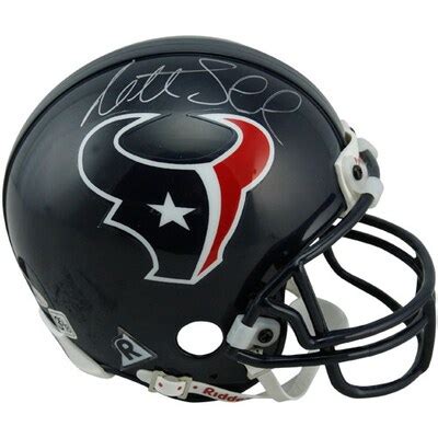 Riddell Houston Texans #8 Matt Schaub Autographed Mini Replica Helmet