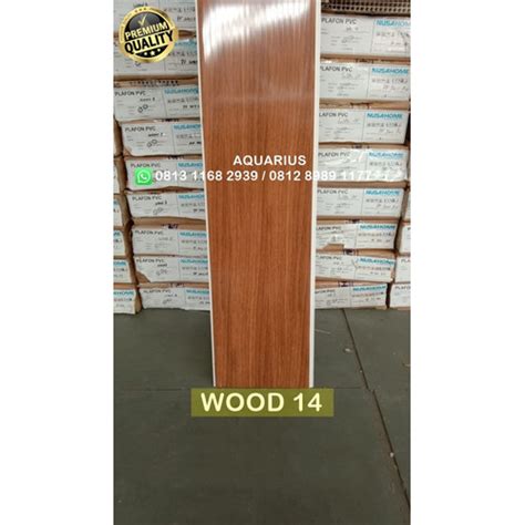 Jual PLAFON PVC NUSAHOME WOOD 14 Kota Tangerang Selatan AQUARIUS