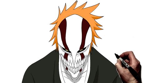 Bleach Ichigo Mask Drawing