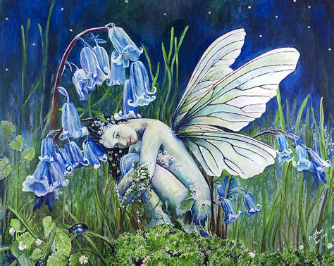 The Bluebell Fairy Painting By Siobhan Lewis