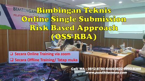 Bimtek Online Single Submission Risk Based Approach Oss Rba