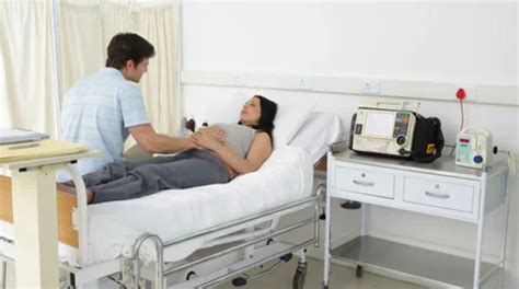 Brunette Pregnant Woman Lying On Bed Tal Stock Video Pond5
