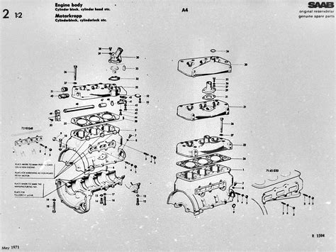 Parts Fiche For Saab Two Cycle Models 93 95 96 Gt 750 Sport