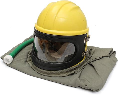 Tutoy Air Fed Safety Sandblast Helmet Sand Blast Hood Protector For