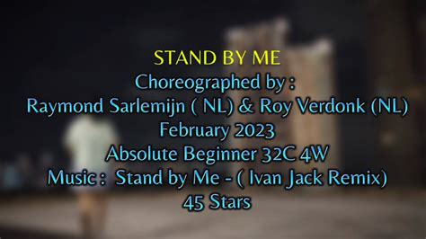 STAND BY ME LINE DANCE Choreo By Raymond Sarlemijn Roy Verdonk YouTube