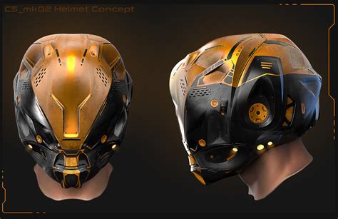 ArtStation - CS - mk02 Helmet Concept